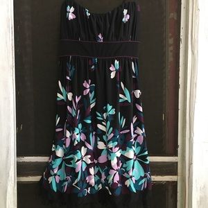 Black Floral Girls Dress